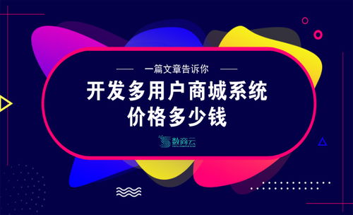 多用戶商城系統開發價格精準估算